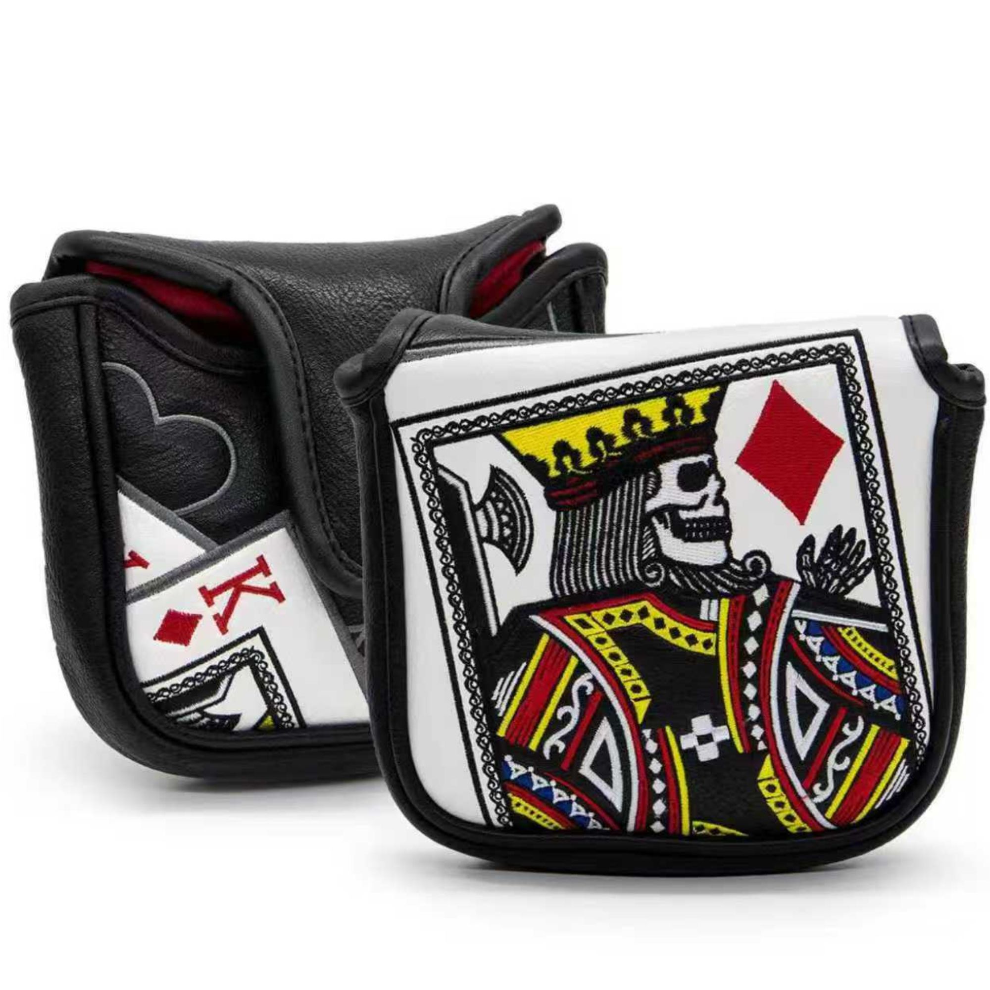 Golf Putter - Rei dos corações bordado mallet putter