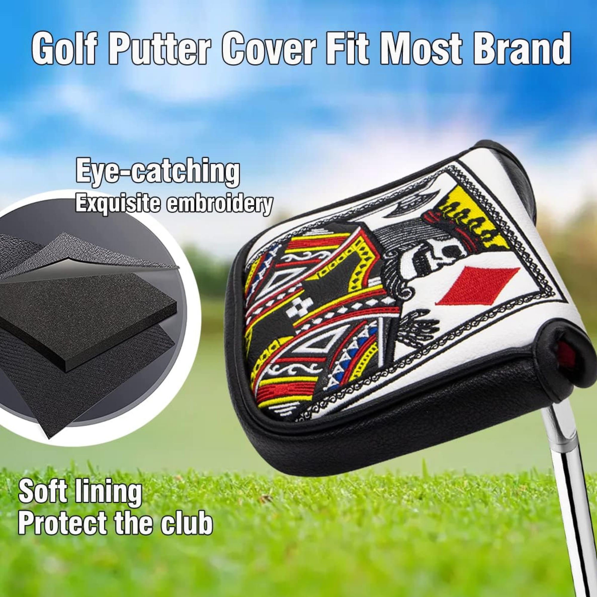 Rei dos corações bordado malle - Golf Putter avaliação e preço