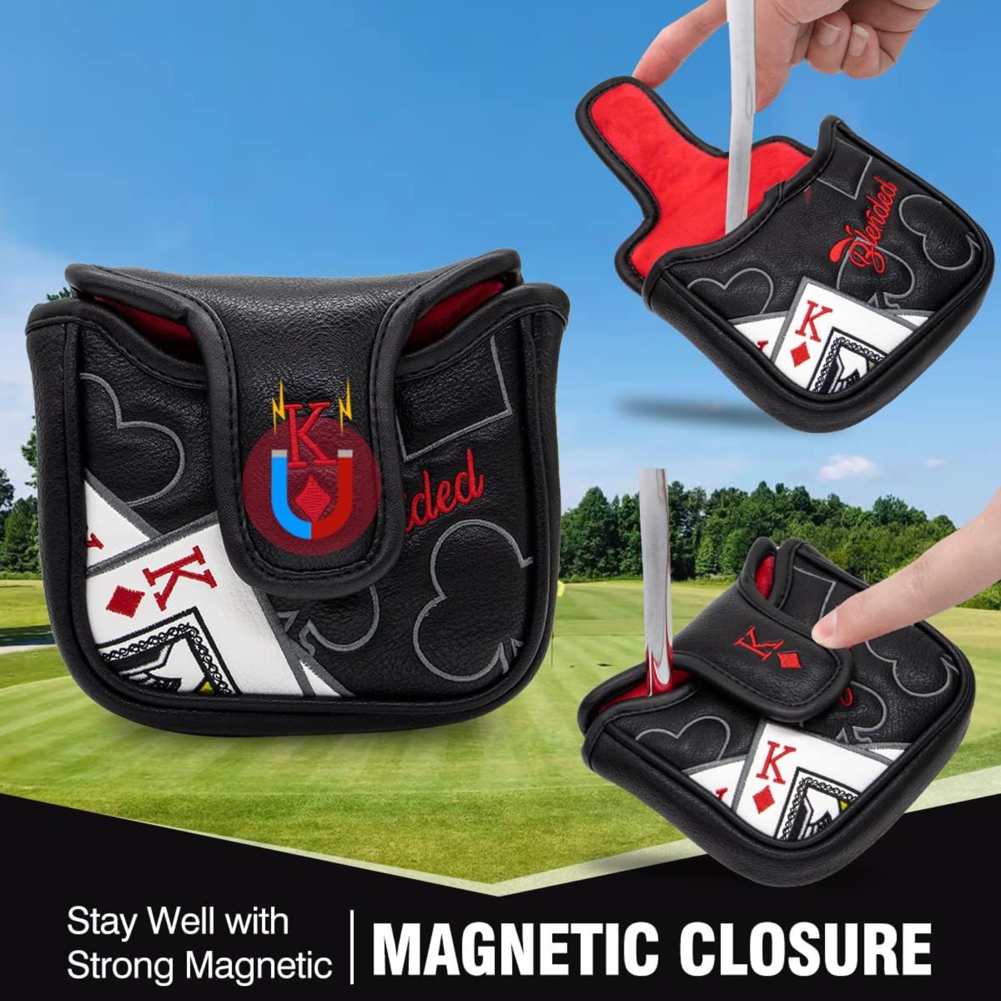 Rei dos corações bordado malle - Golf Putter avaliação e preço